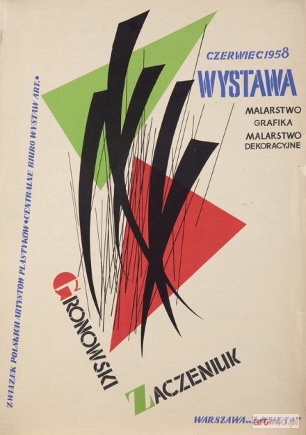 GRONOWSKI Tadeusz | WYSTAWA. MALARSTWO GRAFIKA MALARSTWO DEKORACYJNE, 1958 R.