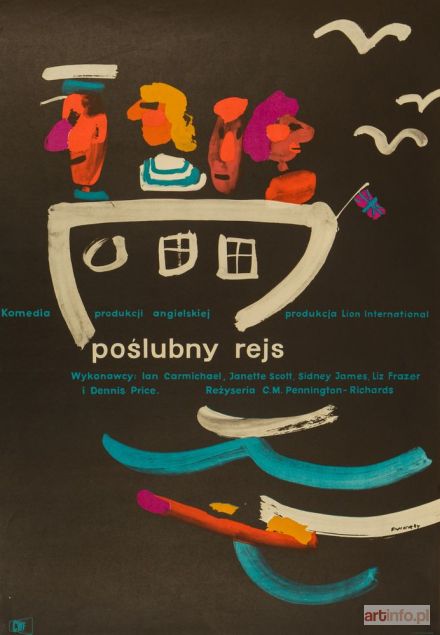 ŚWIERZY Waldemar | Plakat do filmu POŚLUBNY REJS, 1963