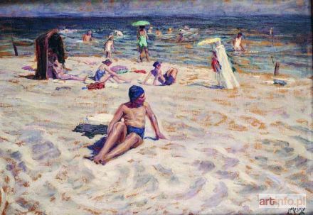 MISKY Ludwik | Na polskiej plaży, ok. 1935