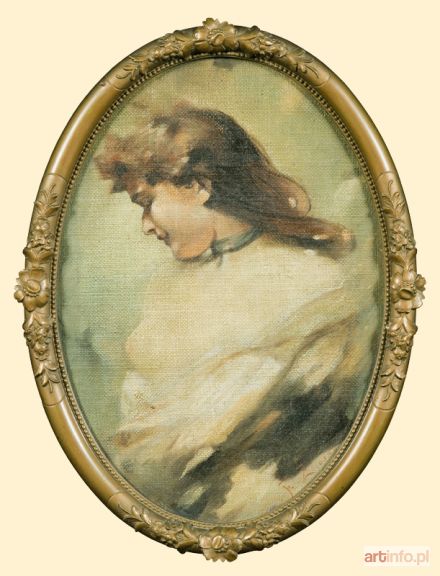 ŻMURKO Franciszek | PORTRET DZIEWCZYNY, ok. 1895