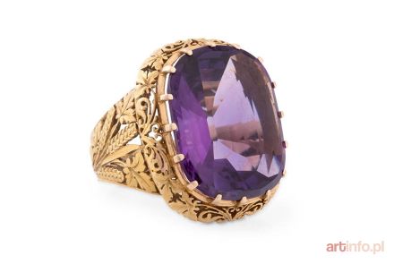 Pierścień z ametystem, 1 poł. XX w.