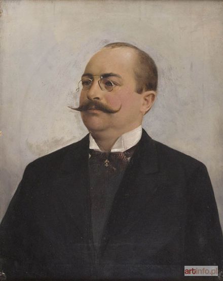 Malarz nieokreślony, polski XIX w. | PORTRET TADEUSZA HANTKE, 1896