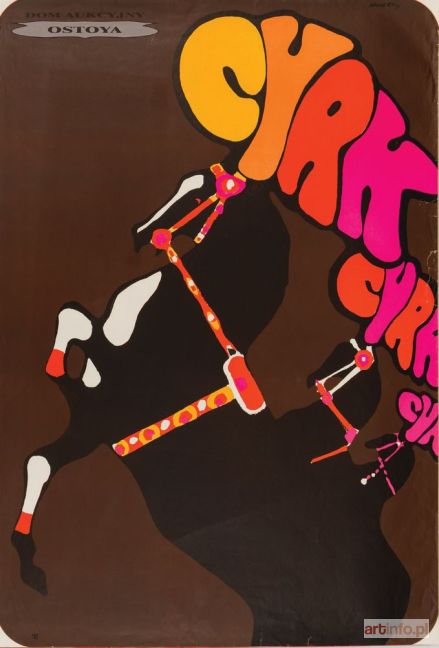 ŚWIERZY Waldemar | Plakat CYRK (konie), 1967