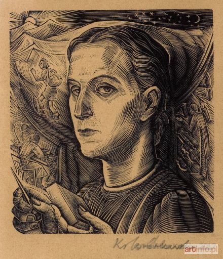 WRÓBLEWSKA Krystyna | Autoportret I, 1950