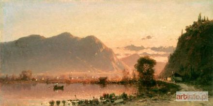 ŚWIESZEWSKI Aleksander | Pejzaż alpejski znad Jeziora Bodeńskiego, ok. 188