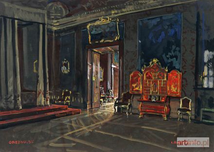 RUPNIEWSKI Jerzy | WNĘTRZE PAŁACU ZWINGER W DREŹNIE, 1935