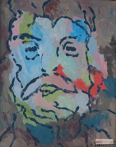ŻEBROWSKI Adam | Portret brodatego mężczyzny