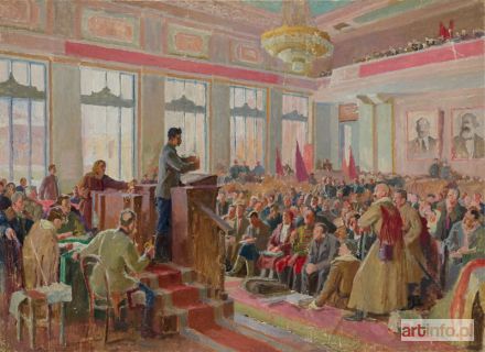 AUTOR nieznany | Studium do obrazu IV konferencja partii, 1949 r.