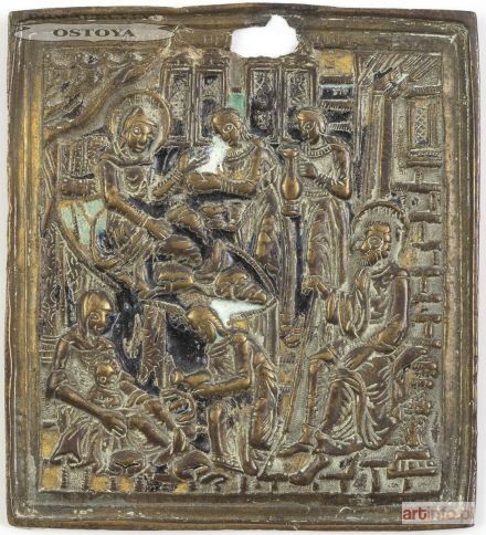 IKONA PODRÓŻNA, NARODZINY MARII, Rosja, XVIII w.