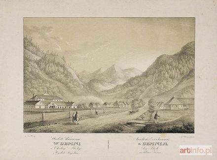 LANGE Antoni | Widok hamerni w Demni w Cyrkule Stryjskim, 1823