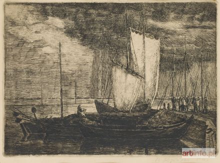 ROGIŃSKI Bolesław | Port Tolkmicko, 1954 r.