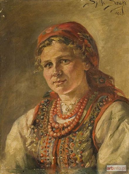 SASKI Sylweriusz | PORTRET MŁODEJ GÓRALKI, 1923