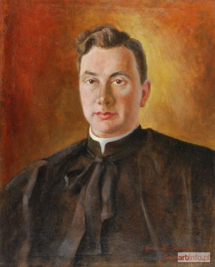 NARKIEWICZ Zygmunt | Portret księdza Stanisława Witkowskiego, 1947