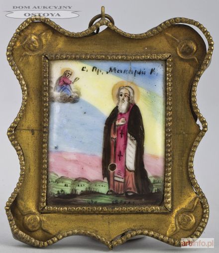 IKONKA, ŚW. PROROK MAKARY WIELKI, Rosja, pocz, XX w.