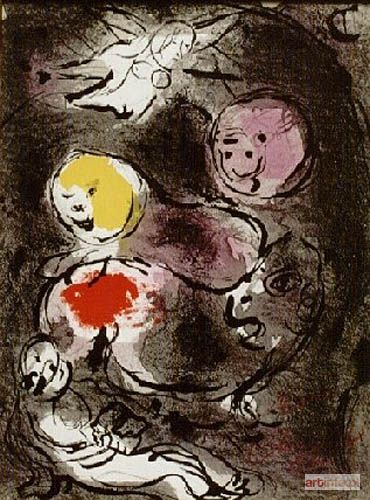 CHAGALL Marc | Prorok Daniel w jaskini lwa (z cyklu Biblia)