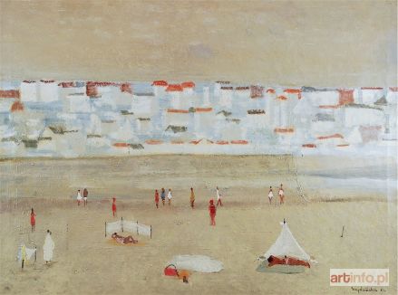 SZAJDZIŃSKA-KRAWCZYK Barbara | Pejzaż [Plaża], 1961