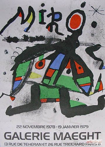 MIRÓ Joan | Plakat do wystawy J.Miro w Galerii Maeght 1978-79