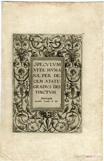 JODE Gerard de | Speculum vitae humanae per decem eatatis gradus distinctum, ok. 1540.