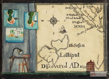 PYJOR Jan | Projekt scenografii do spektaklu Dwie przygody Lemuela Guliwera, 1986 r.