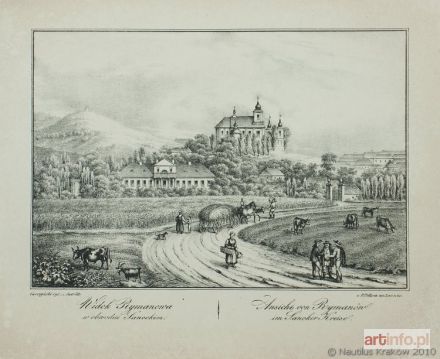 AUER Karol | Widok Rymanowa w obwodzie sanockim, 1837