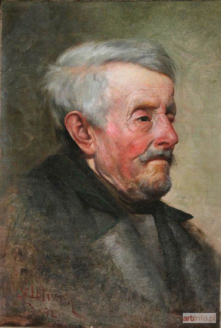 LITWIN Zygmunt (Sigmund) | Portret mężczyzny (1892)