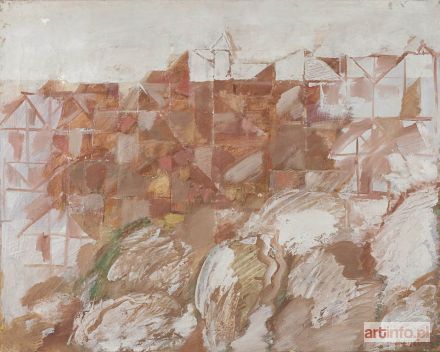 KUNZ Włodzimierz | Morze Śródziemne. Pejzaż w czerwieni A