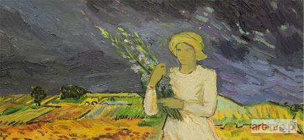 ŚMIELOWSKA Joanna | Marguerite Gachet z kwiatami, 2014