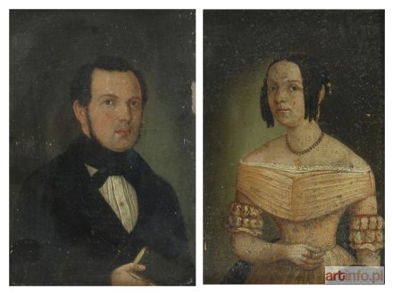 Malarz nieokreślony, XIX w. | Para portretów Karla i Antonii Simon, przed 1848