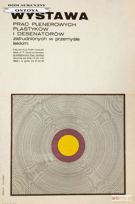 SZAYBO Rosław | Plakat wystawy PRAC PLENEROWYCH PLASTYKÓW I DESENATORÓW, 1966