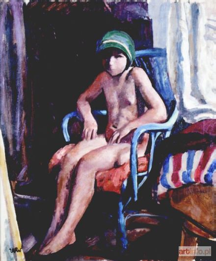 WEISS Wojciech | Portret dziewczynki na krześle, ok. 1924