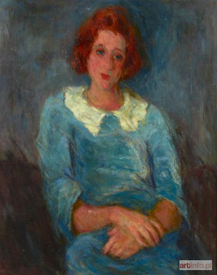 EIBISCH Eugeniusz | JEUNE FILLE EN BLEU, ok. 1930