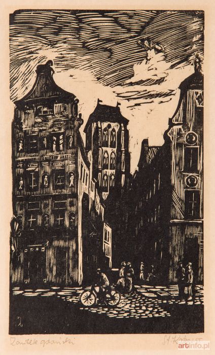 KATZER Stanisław | Zaułek gdański, 1955 r.