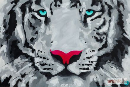 MROWIEC Monika | Blue-eyed white tiger, 2015 r.