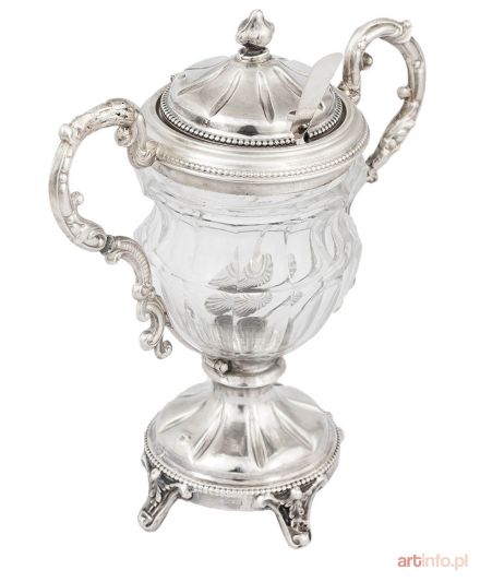 Musztardniczka z łyżeczką, Paryż, Jean Baptiste Massat (1826–1853)