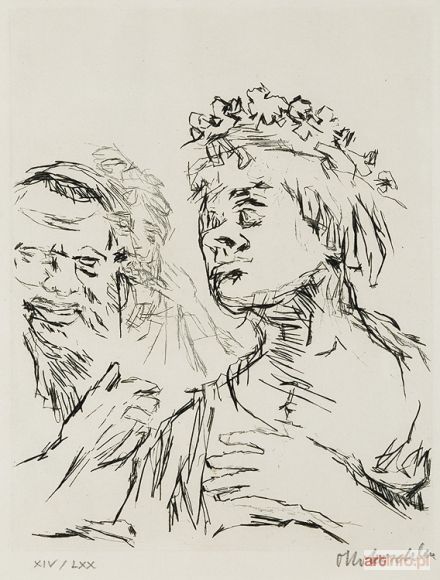 KOKOSCHKA Oskar | BIESIADNICY W WIEŃCACH LAUROWYCH, lata 50. XX w.