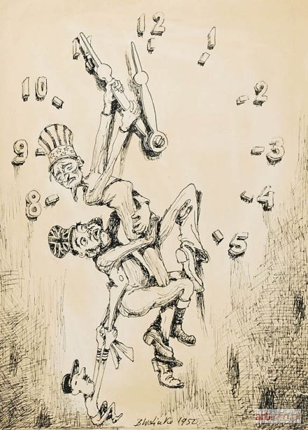 LINKE Bronisław | Nie zatrzymają zegara dziejów z cyklu: Podżegaczom wojennym mówimy: Nie!, 1950