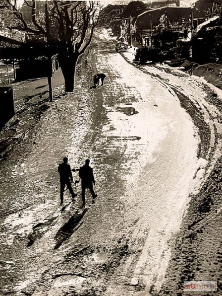 FISCHER Leopold | Vereiste Strasse (Oblodzona ulica), przed 1964