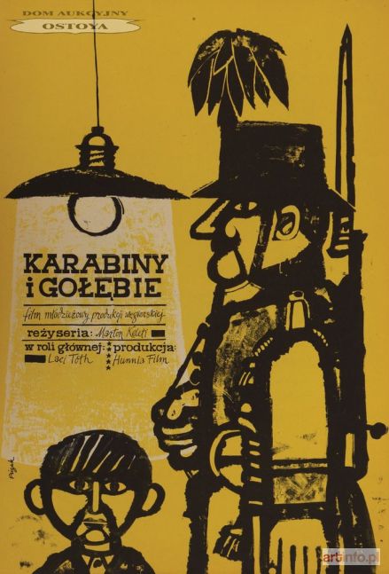 FLISAK Jerzy | Plakat do filmu KARABINY I GOŁĘBIE, 1961