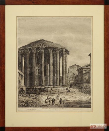 ROSSINI Luigi | Veduta del Tempio di Vesta, 1820 r.