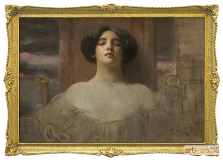 ŻMURKO Franciszek | KOBIETA Z CZERWONYM KOLCZYKIEM, ok. 1905