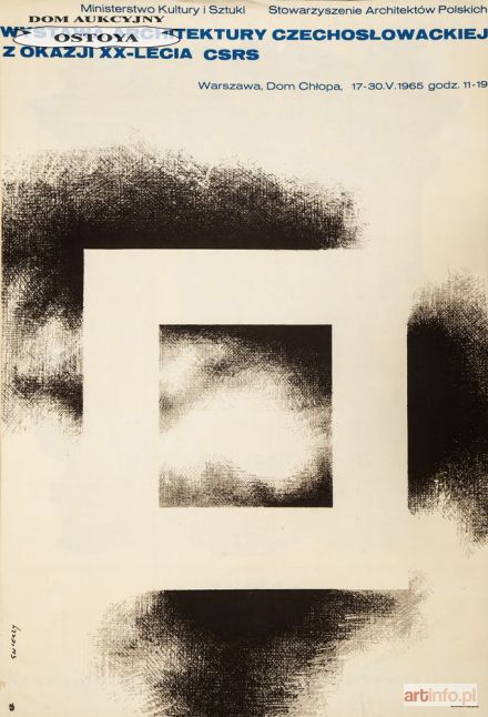 ŚWIERZY Waldemar | Plakat WYSTAWA ARCHITEKTURY CZECHOSŁOWACKIEJ, 1965