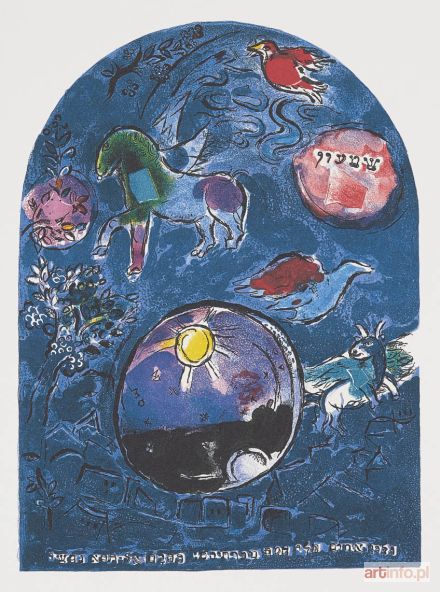 CHAGALL Marc | Simeon, z cyklu Okna Jerozolimy, 1982r.