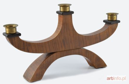 Świecznik trójświecowy drewniany