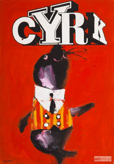 ŚWIERZY Waldemar | Cyrk, projekt plakatu, około 1966 r.